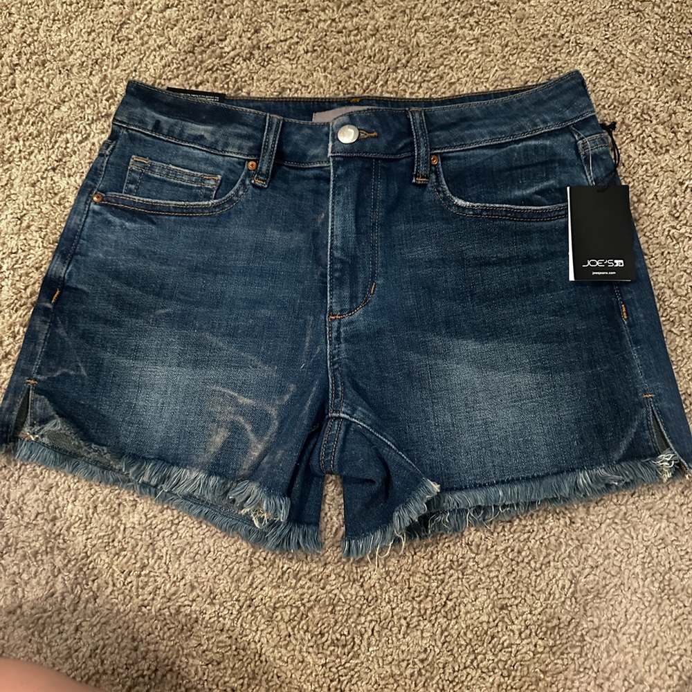 Joe's Jeans Blue Jean Shorts with Frayed Hem